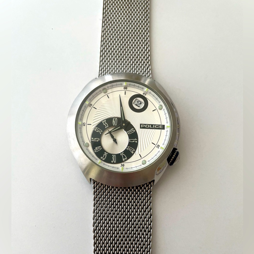 Police quartz watch stainless steel